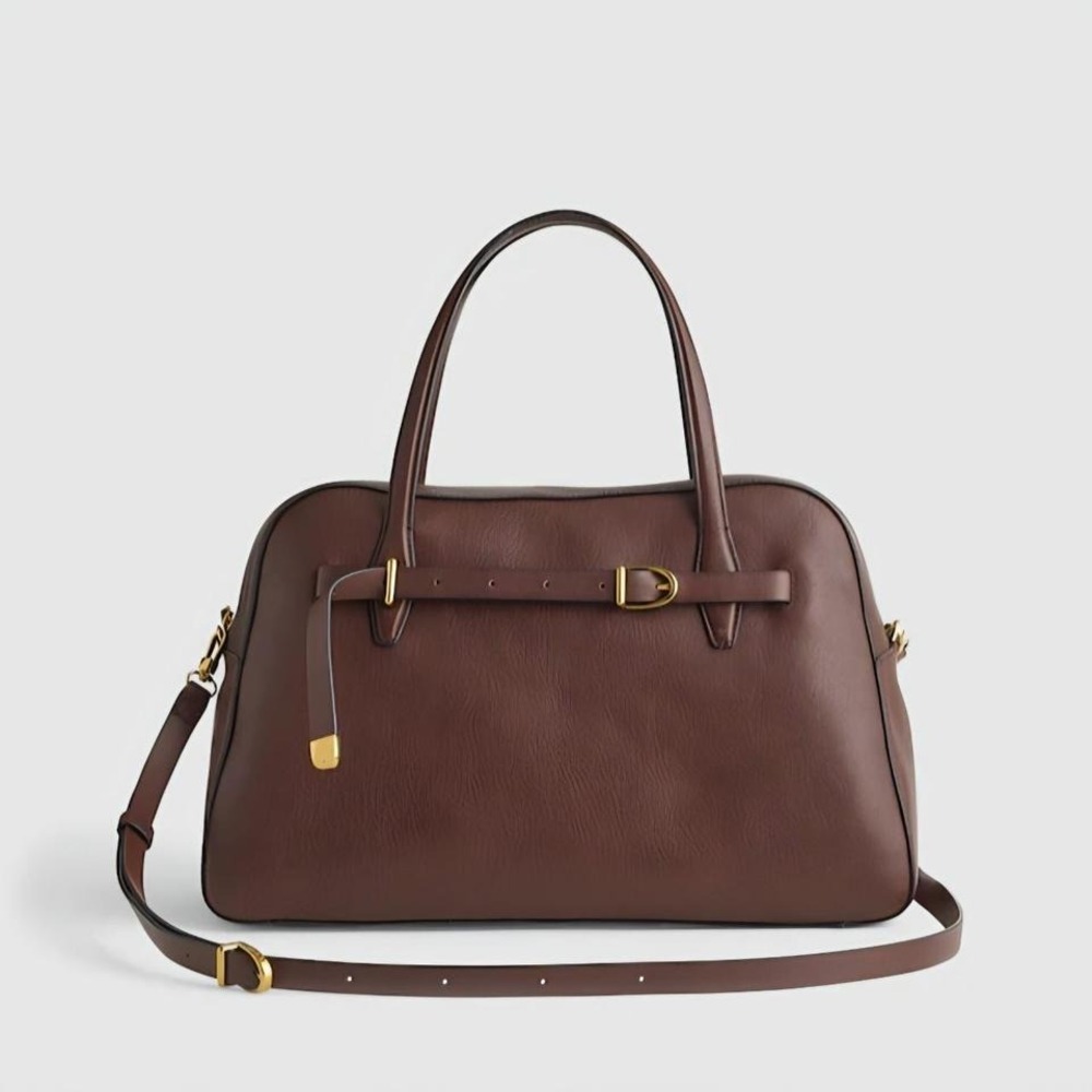 Madewell The Belted Satchel Bag - Rich Brown